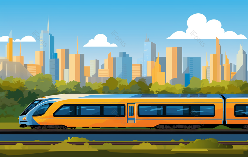 铁路侧公共交通上下班地铁列车貌图,插画/手绘图,插画/手绘图库,插画/手绘图下载,插画/手绘